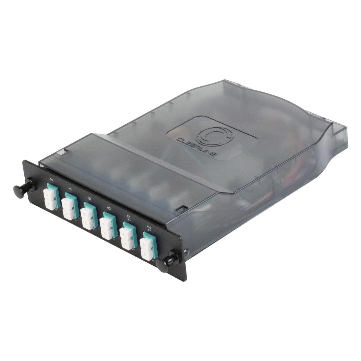 HD Splice Cassette, 12 Fiber, Duplex, LC/UPC, 50 µm OM3, 1 m Pigtails 2
